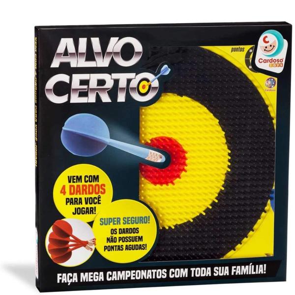 Imagem de Brinquedo Jogo De Dardos Infantil Alvo Certo Sem Ponta Cardoso Toys