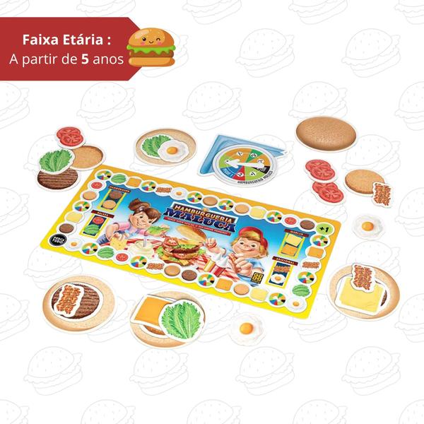 Brinquedo Jogo de Tabuleiro Hamburgueria Maluca Grow - 03574 Imagem de Brinquedo Jogo de Tabuleiro Hamburgueria Maluca Grow - 03574