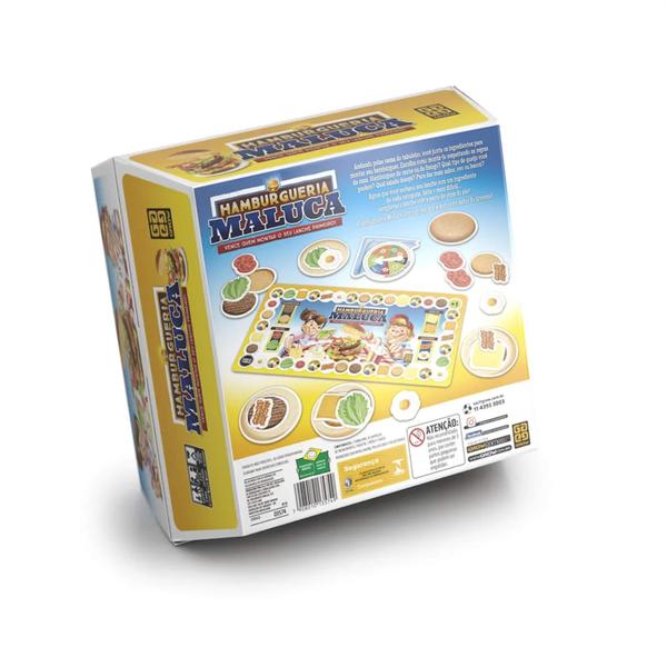 Brinquedo Jogo de Tabuleiro Hamburgueria Maluca Grow - 03574 Imagem de Brinquedo Jogo de Tabuleiro Hamburgueria Maluca Grow - 03574
