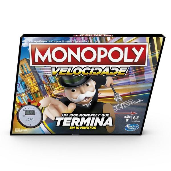 Imagem de Brinquedo Jogo De Tabuleiro Monopoly Speed Hasbro E7033