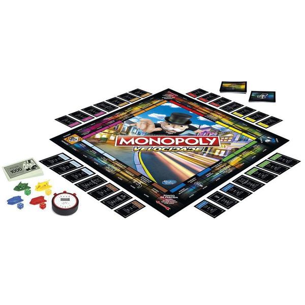 Imagem de Brinquedo Jogo De Tabuleiro Monopoly Speed Hasbro E7033