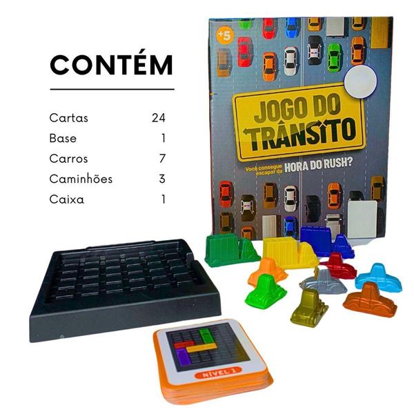 Imagem de Brinquedo Jogo Do Transito Diversão Raciocínio Desafio Pedagógico Inclusivo Presente Cri - Paki Toys