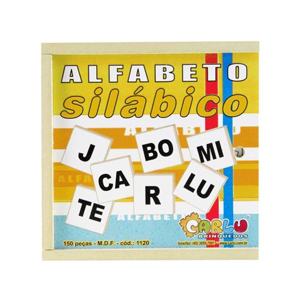 Imagem de Brinquedo Jogo Educativo Alfabeto Silábico 150 Peças - Carlu