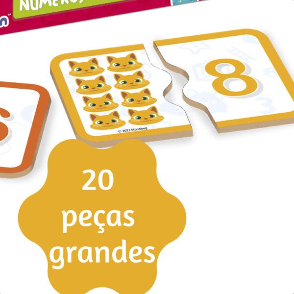 Brinquedo Jogo Números 1 Ao 10 de Madeira Cocomelon 20 Peças Grandes +3 anos Infantil Educativo Nig Brinquedos - 0511 Imagem de Brinquedo Jogo Números 1 Ao 10 de Madeira Cocomelon 20 Peças Grandes +3 anos Infantil Educativo Nig Brinquedos - 0511