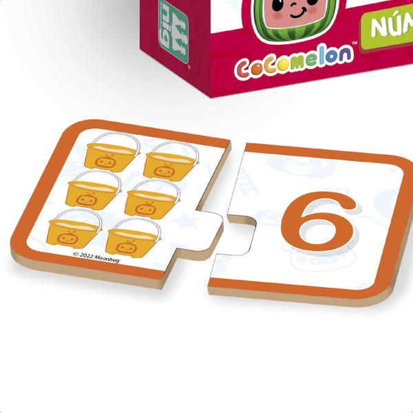 Brinquedo Jogo Números 1 Ao 10 de Madeira Cocomelon 20 Peças Grandes +3 anos Infantil Educativo Nig Brinquedos - 0511 Imagem de Brinquedo Jogo Números 1 Ao 10 de Madeira Cocomelon 20 Peças Grandes +3 anos Infantil Educativo Nig Brinquedos - 0511