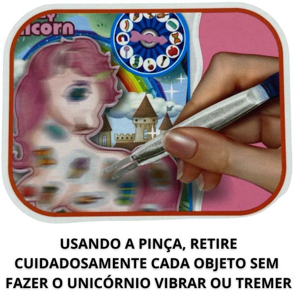 Imagem de Brinquedo Jogo Pega Peças Operação Do Unicórnio - Castela