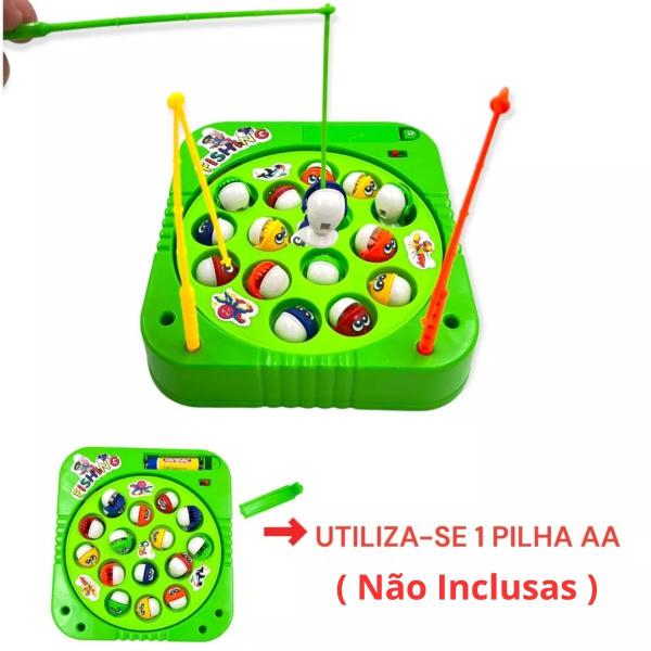 Imagem de Brinquedo Jogo Pega Peixe Pesca Maluca Pescaria Infantil