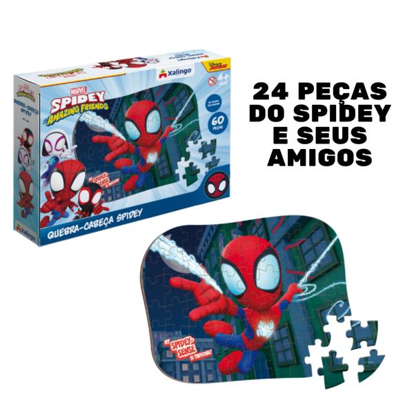 Imagem de Brinquedo Jogo Quebra-Cabeça do Spidey e seus Amigos Espetaculares - 60 Peças - Xalingo 17821