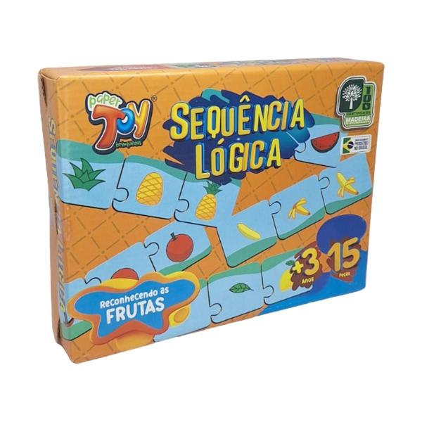 Imagem de Brinquedo Jogo Sequência Lógica Reconhecendo As Frutas 15