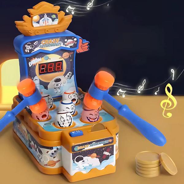 Brinquedo Jogo Toupeira Astronauta Louco Com Luz e Som - Castela - CASTELA BRASIL Imagem de Brinquedo Jogo Toupeira Astronauta Louco Com Luz e Som - Castela
