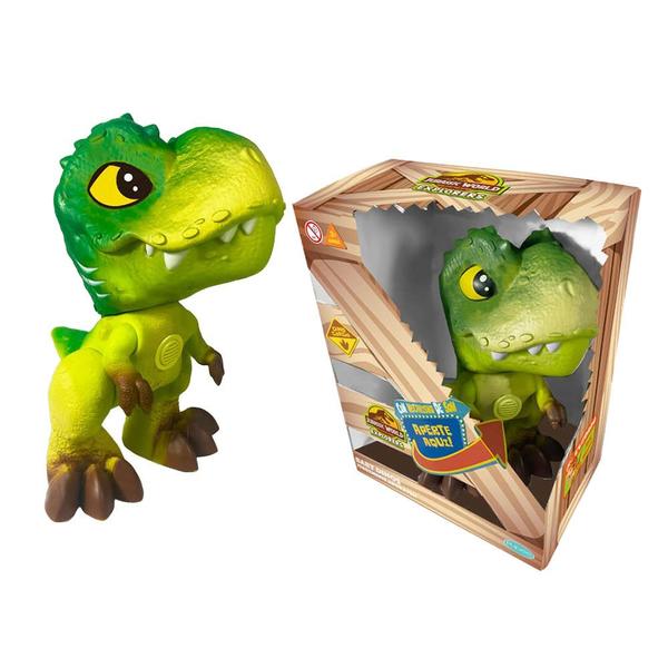 Imagem de Brinquedo Jurassic World T-Rex Verde com Som Pupee - 1481