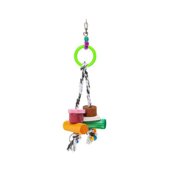 Brinquedo Kakatoo Bica Pedra Pêndulo para Pássaros - Cores Sortidas - Tamanho G Imagem de Brinquedo Kakatoo Bica Pedra Pêndulo para Pássaros - Cores Sortidas - Tamanho G