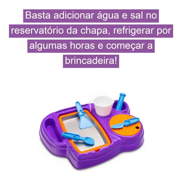 Imagem de Brinquedo Kids Chef Sorvete Na Chapa Refrigeração Fácil De Fazer E De Limpar + 3 Anos Multikids - BR1403