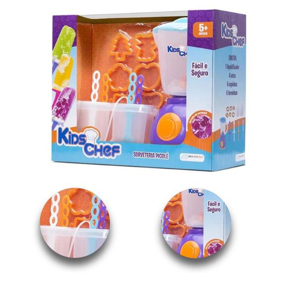 Imagem de Brinquedo Kids Chef Sorveteria Picolé com Acessórios Multikids - BR110