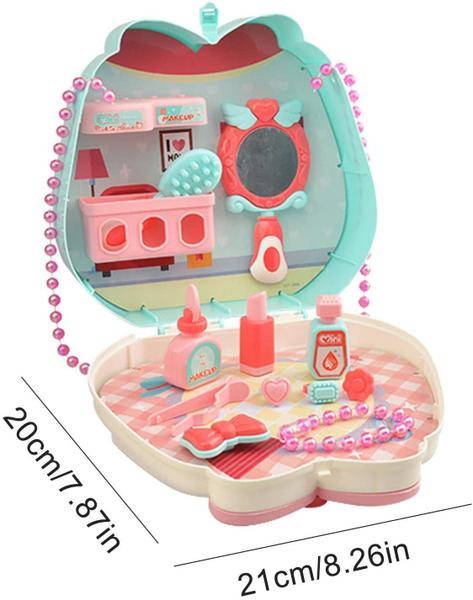 Imagem de Brinquedo Kit Beleza 16 PÇS Mini  Maleta Com Bolsa de Ombro.