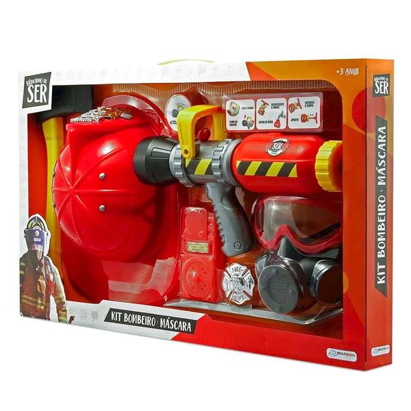 Imagem de Brinquedo Kit Bombeiro Muitos Acessórios Br962 - Multikids