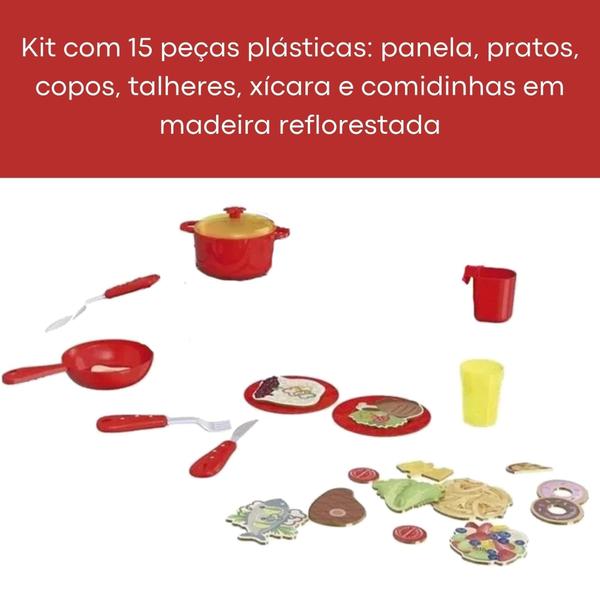 Imagem de Brinquedo Kit Cozinha Infantil Miraculous Ladybug com Acessórios para Crianças a Partir de 3 Anos Xa