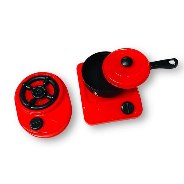 Imagem de Brinquedo Kit Cozinha Kitchen Vermelho 16 Peças - Vencedor