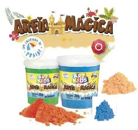 Imagem de Brinquedo Kit De Areia Mágica Mini Cidade 600g Com Moldes