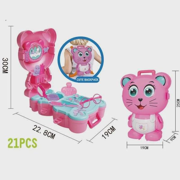 Imagem de Brinquedo Kit de Beleza  Gatinha Com 21 Pçs