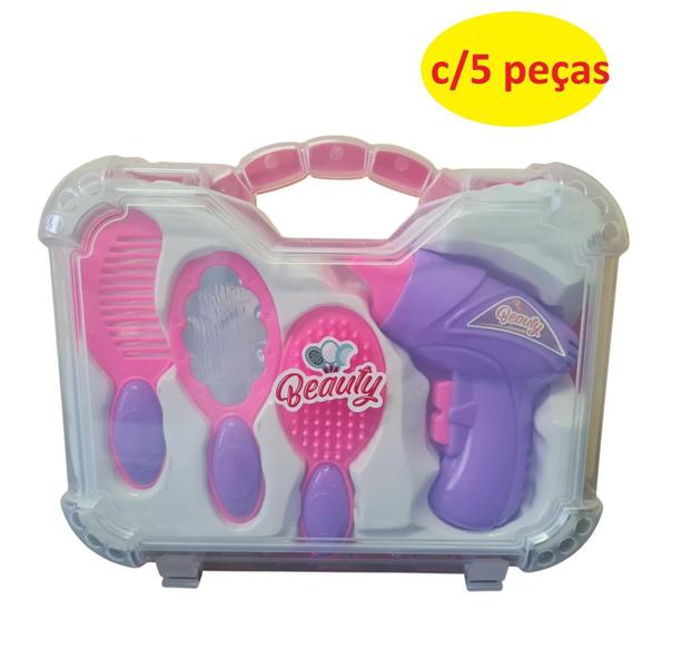 Imagem de Brinquedo Kit De Beleza Maleta Com 4 Peças Infantil Menina