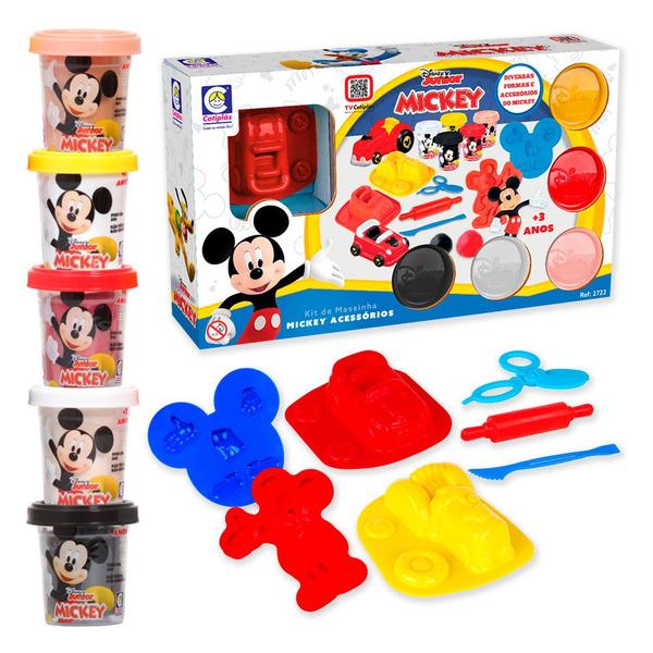 Imagem de Brinquedo Kit De Massinha Acessórios Molde Mickey Disney