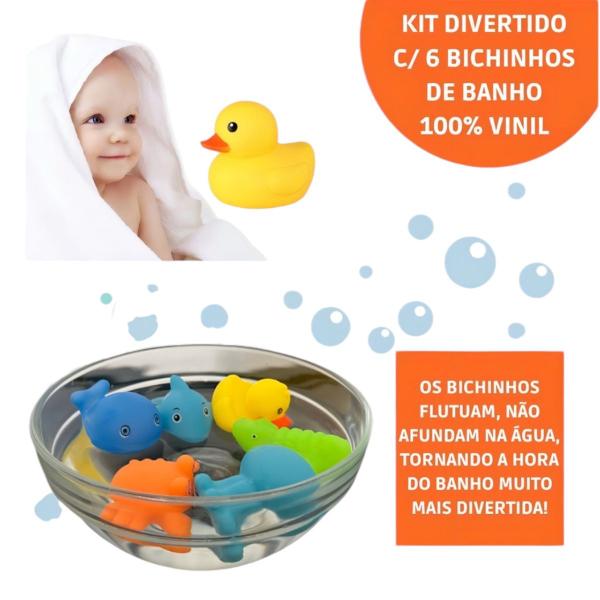 Imagem de Brinquedo Kit De Vinil Hora Do Banho Bichinhos patinho