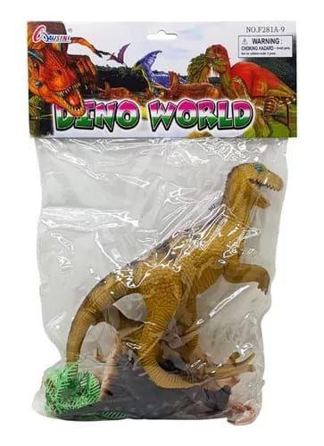 Imagem de Brinquedo Kit Dinossauros e Gorilas de Borracha 9 peças