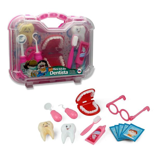 Imagem de Brinquedo Kit Maleta Dentista Acessórios Infantil Menina e Menino