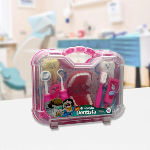 Imagem de Brinquedo Kit Maleta Dentista Acessórios Infantil Menina e Menino