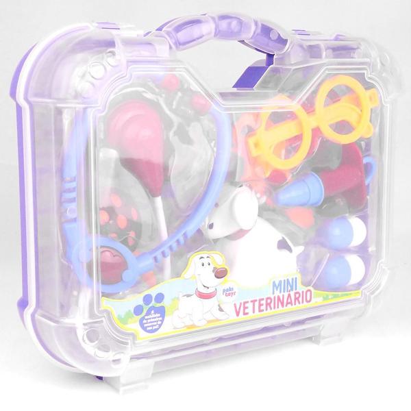 Imagem de Brinquedo Kit Maleta Veterinário Infantil Profissão Pakitoys