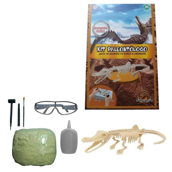 Imagem de Brinquedo Kit Paleontólogo Arqueologia Dinossauros Fóssil Infantil Escavação Skullcruncher