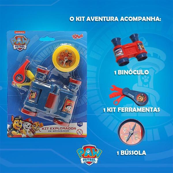 Imagem de Brinquedo Kit Patrulha Canina Aventura Com Binóculo, Bússola E Ferramentas Toyng