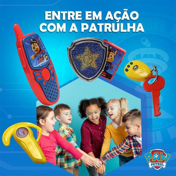 Imagem de Brinquedo Kit Patrulha Canina Identificação Com Telefone, Distintivo, Chave E Fone