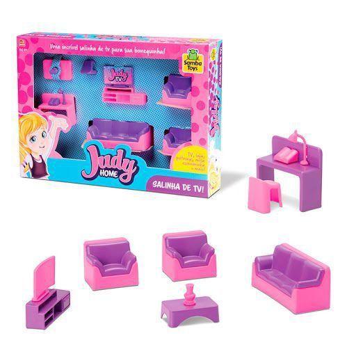 Imagem de Brinquedo Kit Salinha de TV Judy Home 7 Peças