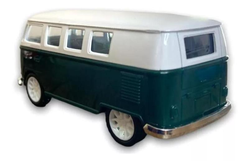 Imagem de Brinquedo Kombi Miniatura Coleção Fricção Escala 1:32 (Verde)