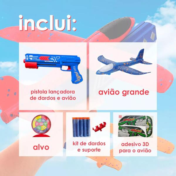 Imagem de Brinquedo  Lança Avião Planador Com Catapulta