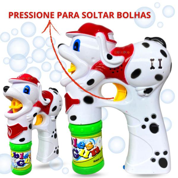 Imagem de Brinquedo Lança Bolhas De Sabão Cachorrinho Com água