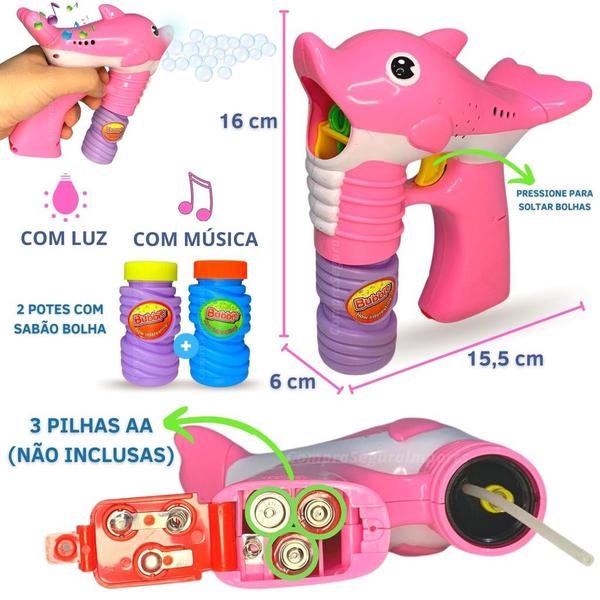 Imagem de Brinquedo Lança Bolhas De Sabão Menino Menina