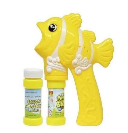 Imagem de Brinquedo lança bolhas de sabão peixe amarelo c/ musica e lu