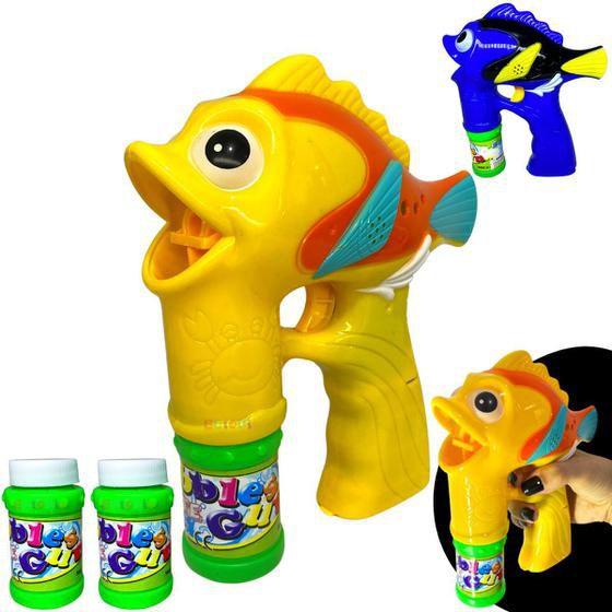 Imagem de Brinquedo Lança Bolhas De Sabão Peixinho