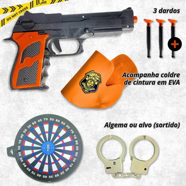 Imagem de Brinquedo Lança Dardos com Acessórios Policiais