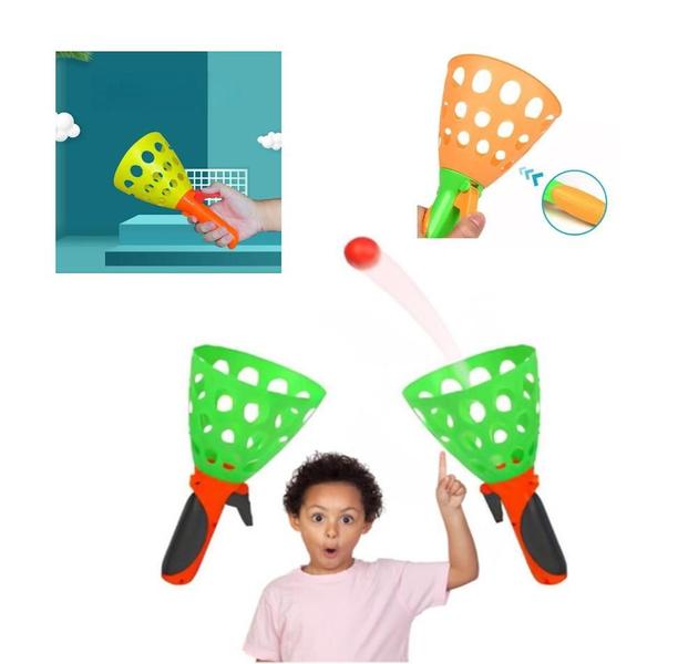 Brinquedo Lança E Pega Bolinhas Passe Jogar Pegar Em Dupla - Vip Brinquedos Imagem de Brinquedo Lança E Pega Bolinhas Passe Jogar Pegar Em Dupla