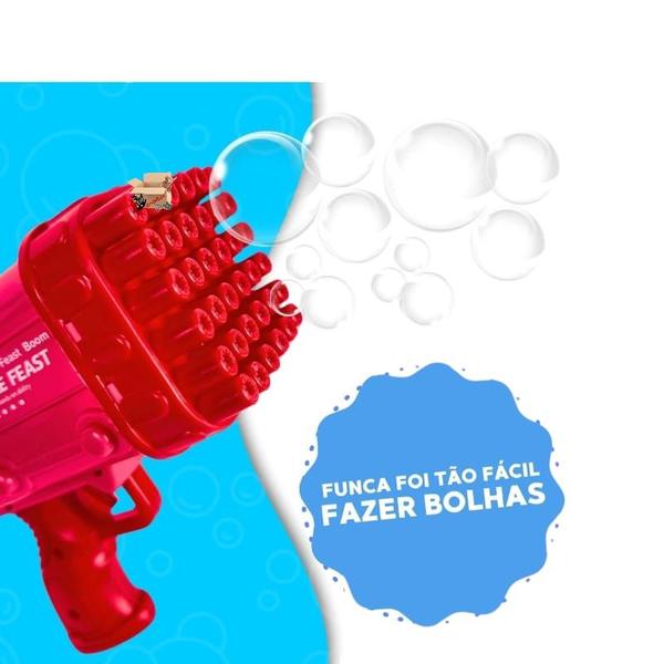 Imagem de Brinquedo Lança Lançador De Bolhas De Sabão Elétrica Automática - Blitz Bolha