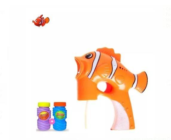 Brinquedo Lançador Bolhas De Sabão Peixe Palhaço Nemo C/ 2 Refis - TOYS Imagem de Brinquedo Lançador Bolhas De Sabão Peixe Palhaço Nemo C/ 2 Refis