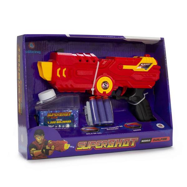 Imagem de Brinquedo Lançador de Dardos SuperShot Polibrinq Dual Fire