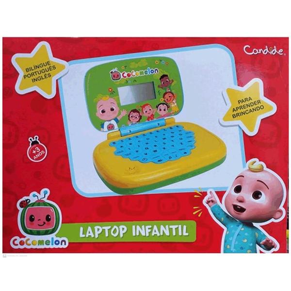 Imagem de Brinquedo Laptop Infantil Candide Cocomelon Bilíngue Verde