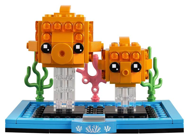 Imagem de Brinquedo LEGO BrickHeadz 40442 Pets Goldfish para crianças a partir de 8 anos