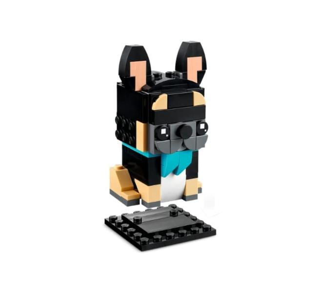 Imagem de Brinquedo LEGO BrickHeadz Pets French Bulldog 40544 para crianças maiores de 8 anos