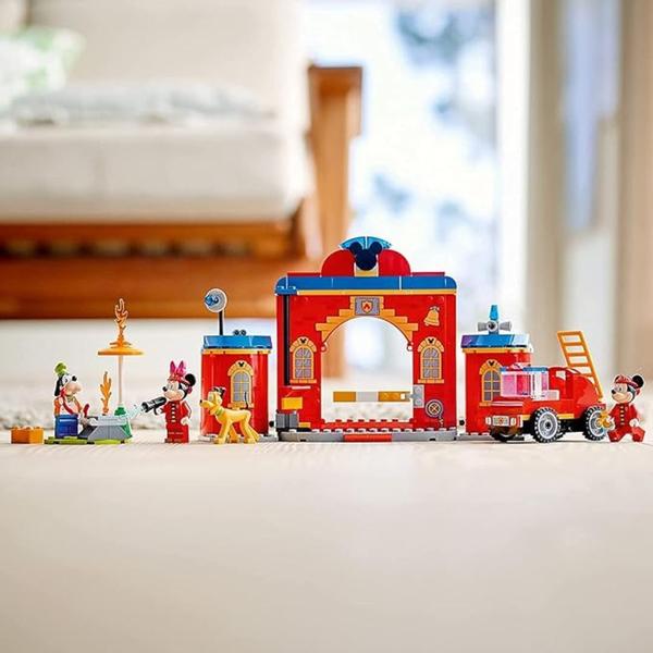 Imagem de Brinquedo Lego Disney Caminhão Quartel Bombeiros Mickey